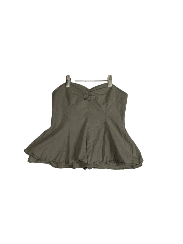 Crop top Zara vert sauge