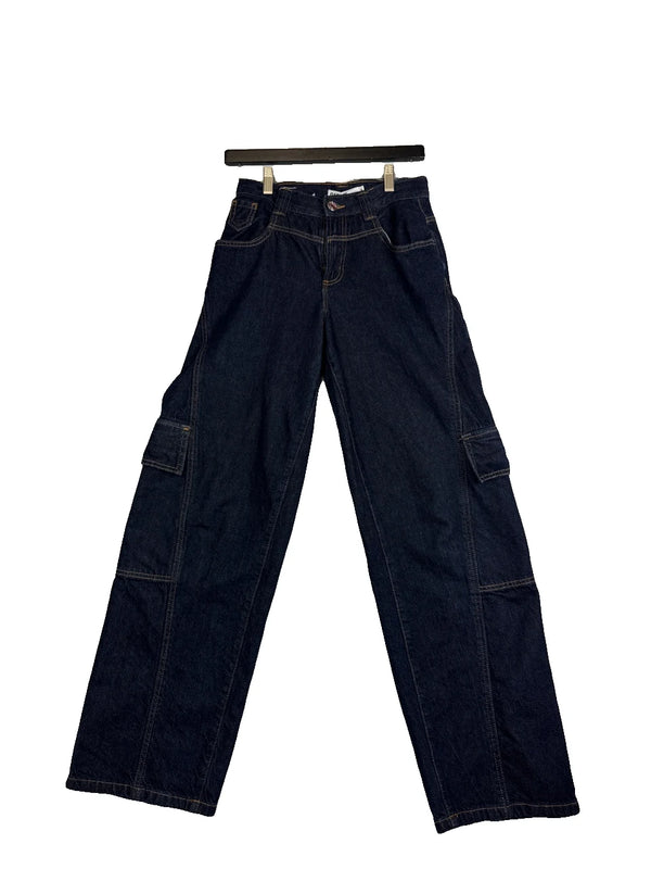 Pantalon cargo Garage Denim marine