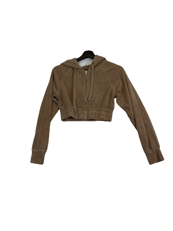 Zip-Up Hoodie Tan