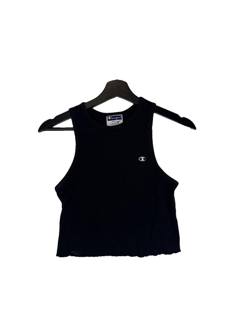 Tank Top Champion Black Early 2000s