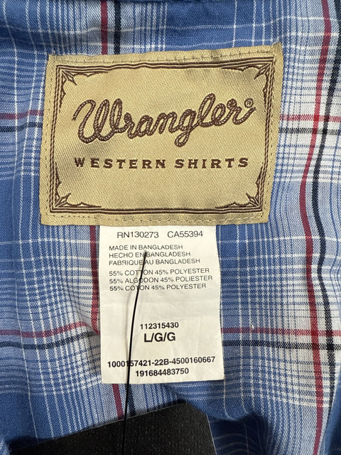 Wrangler Plaid Button Up Shirt