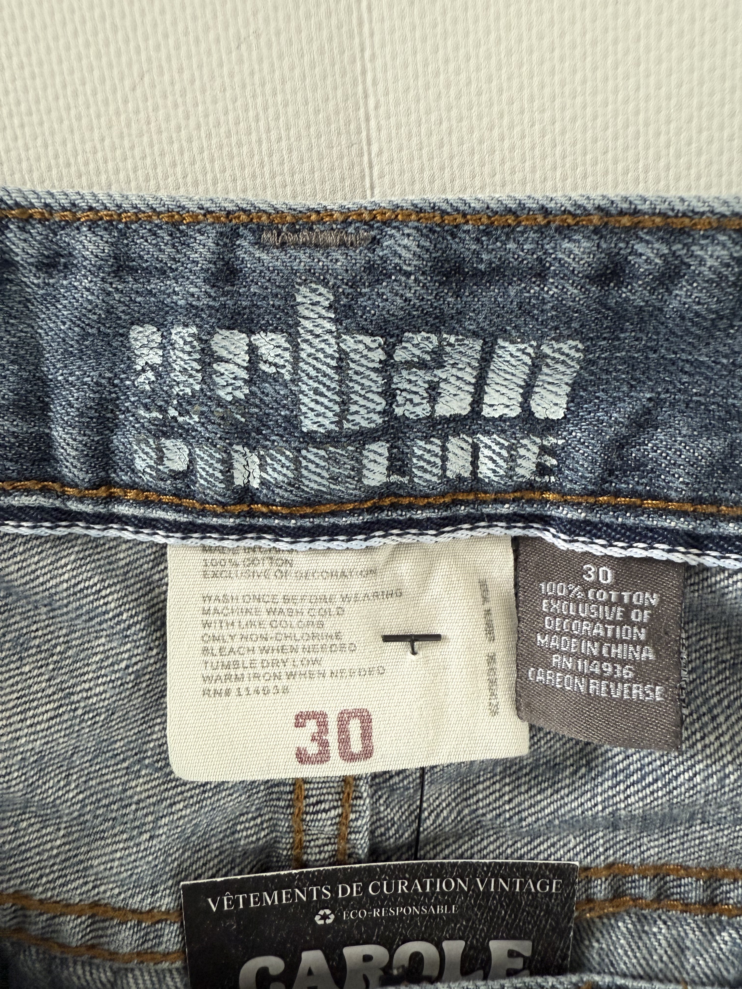 Y2K Urban Pipeline Denim Shorts