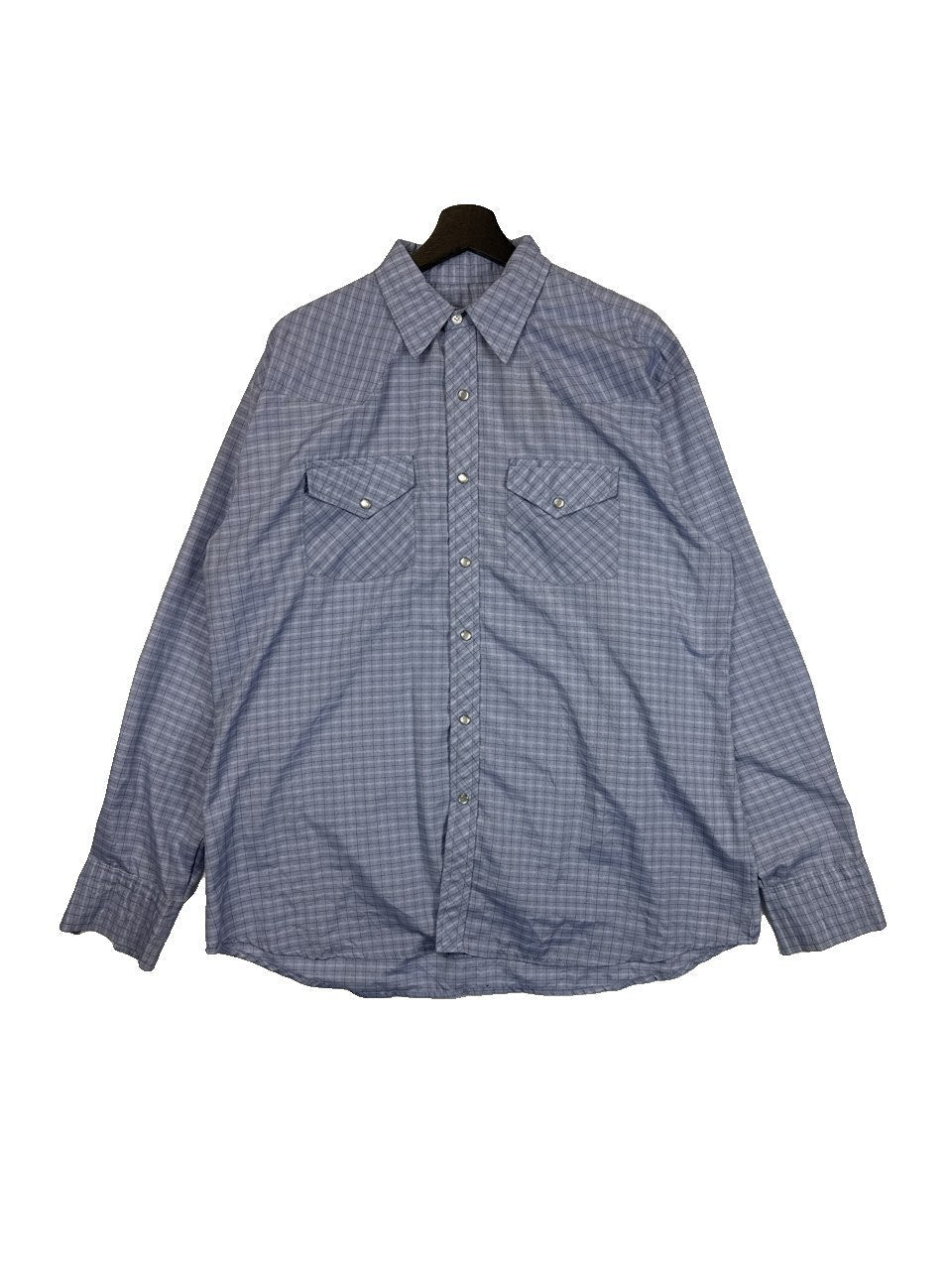 Blue Plaid Button Up Shirt