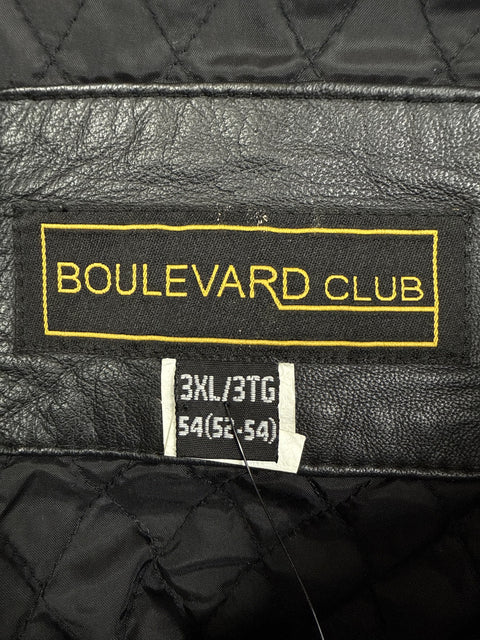 1990s Boulevard Club Leather Bomber Jacket