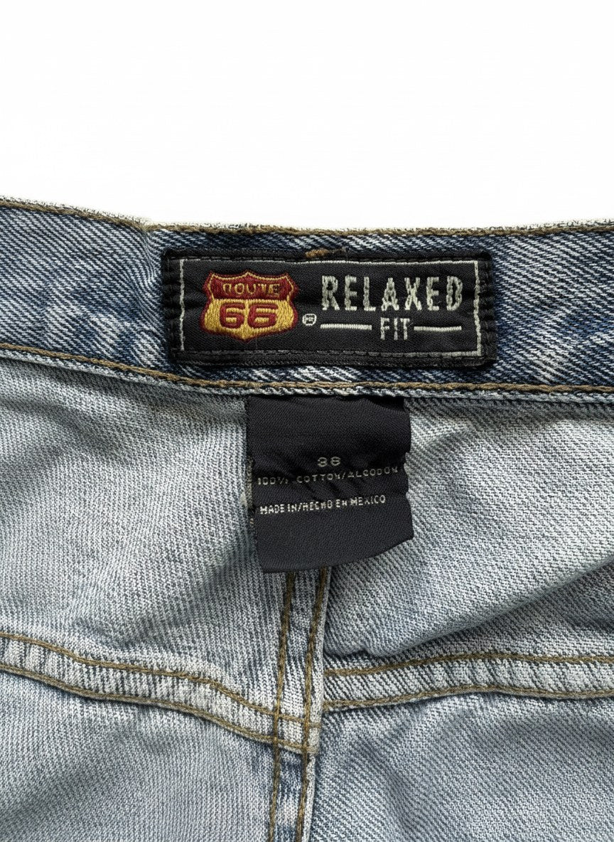 2000s Route 66 Denim Shorts
