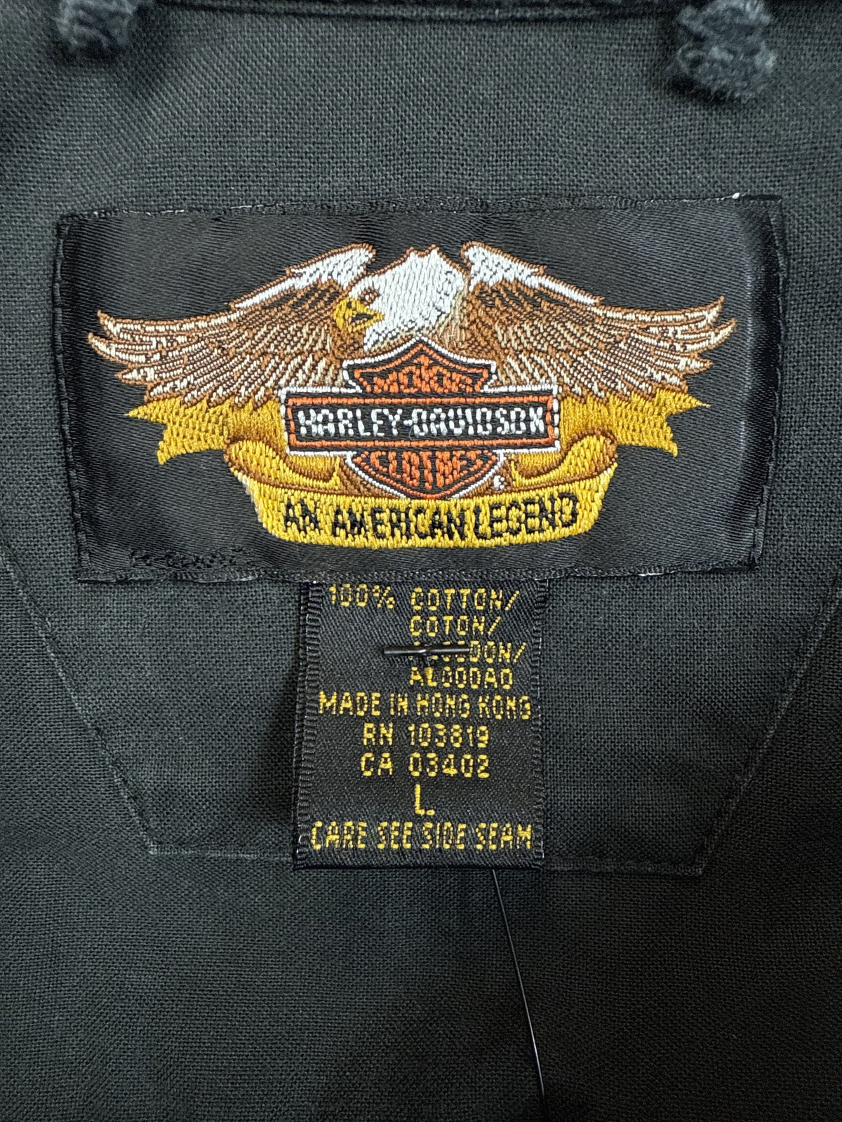 Vintage Harley Davidson Button Up Shirt