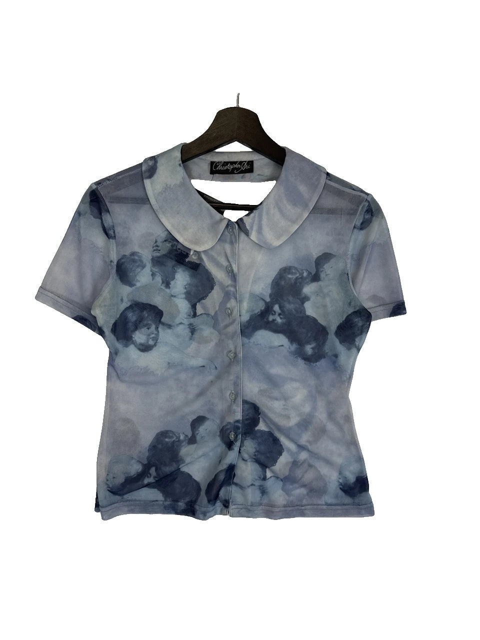 Button Up Shirt Christopher Jri Light Blue