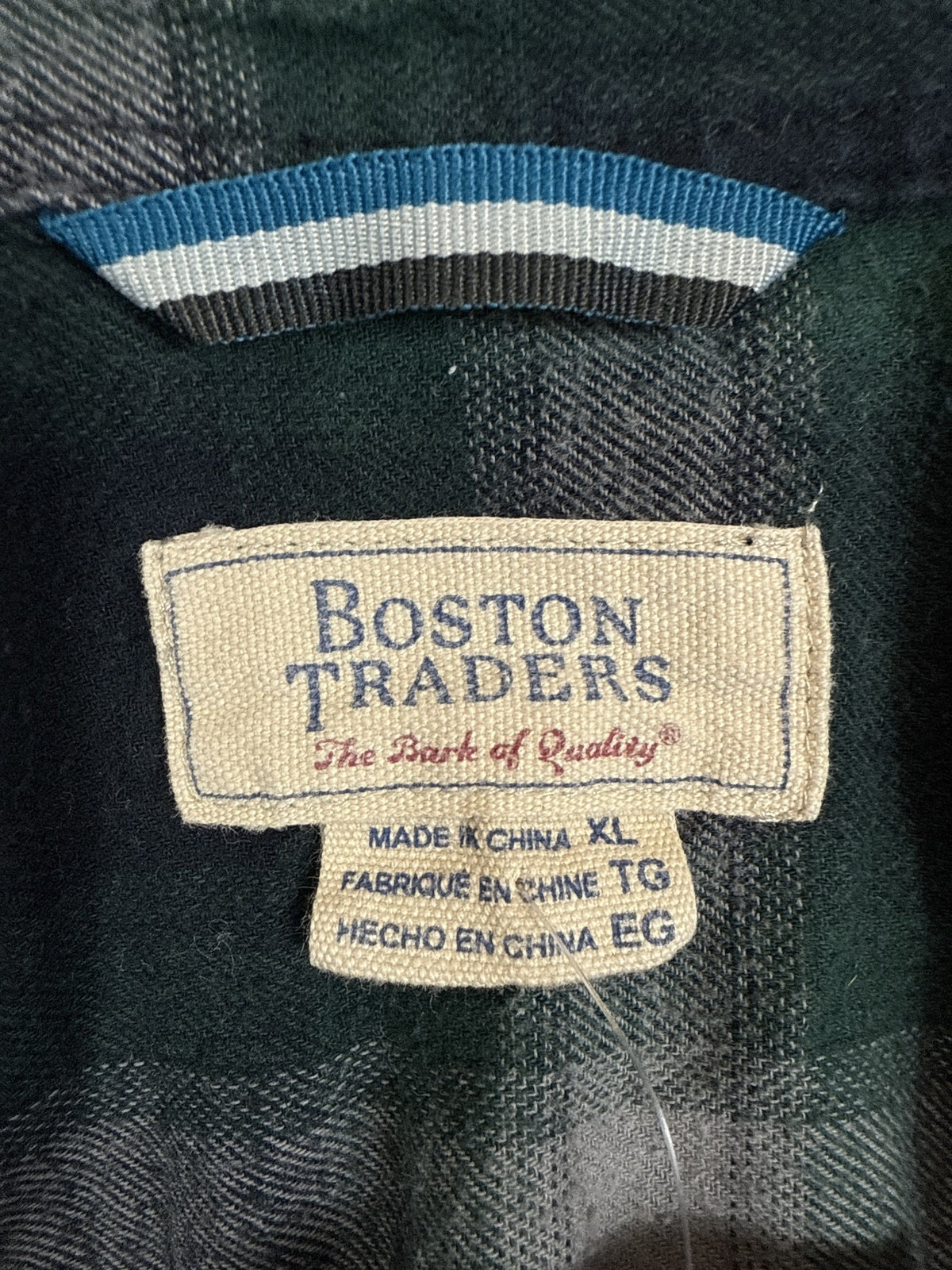 Boston Traders Plaid Button-Up Shirt