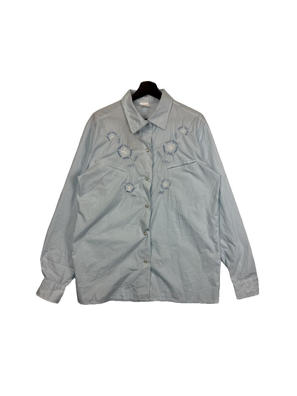 Embroidered Western Button Up Shirt