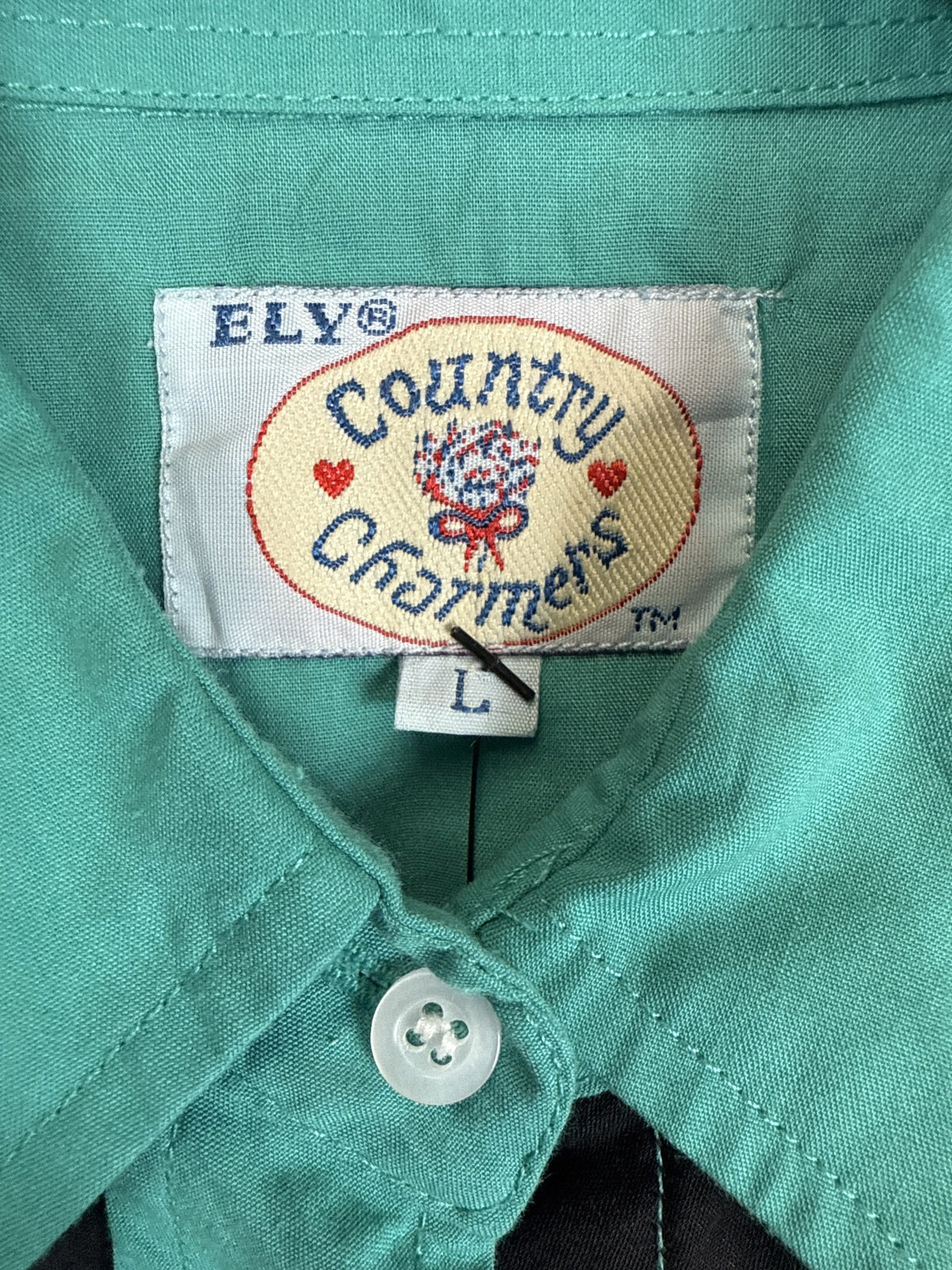 1990s Country Swirls Button Up Shirt