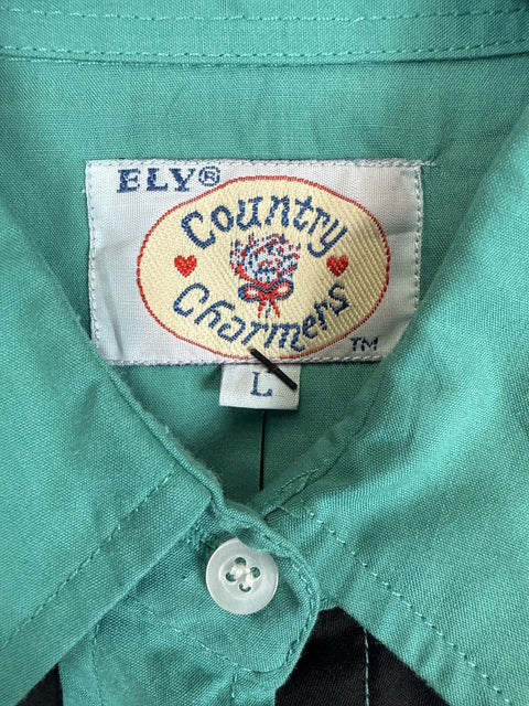 1990s Country Swirls Button Up Shirt