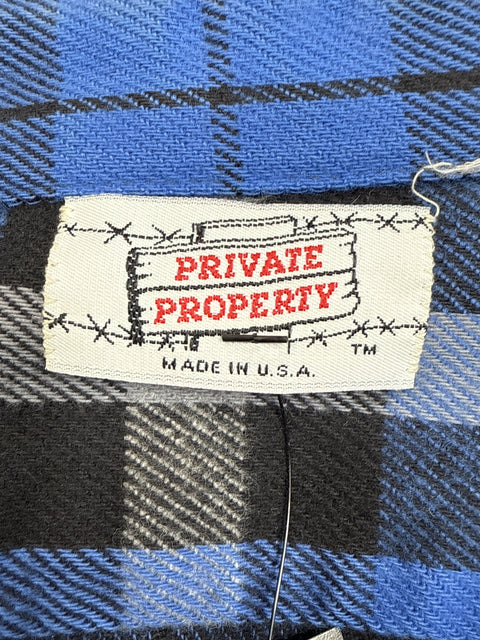 1990s Private Property Plaid Shirt