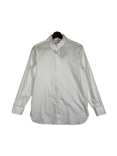 Button Up Shirt Calvin Klein White