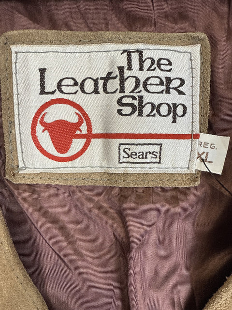 1970s Sears Leather Vest