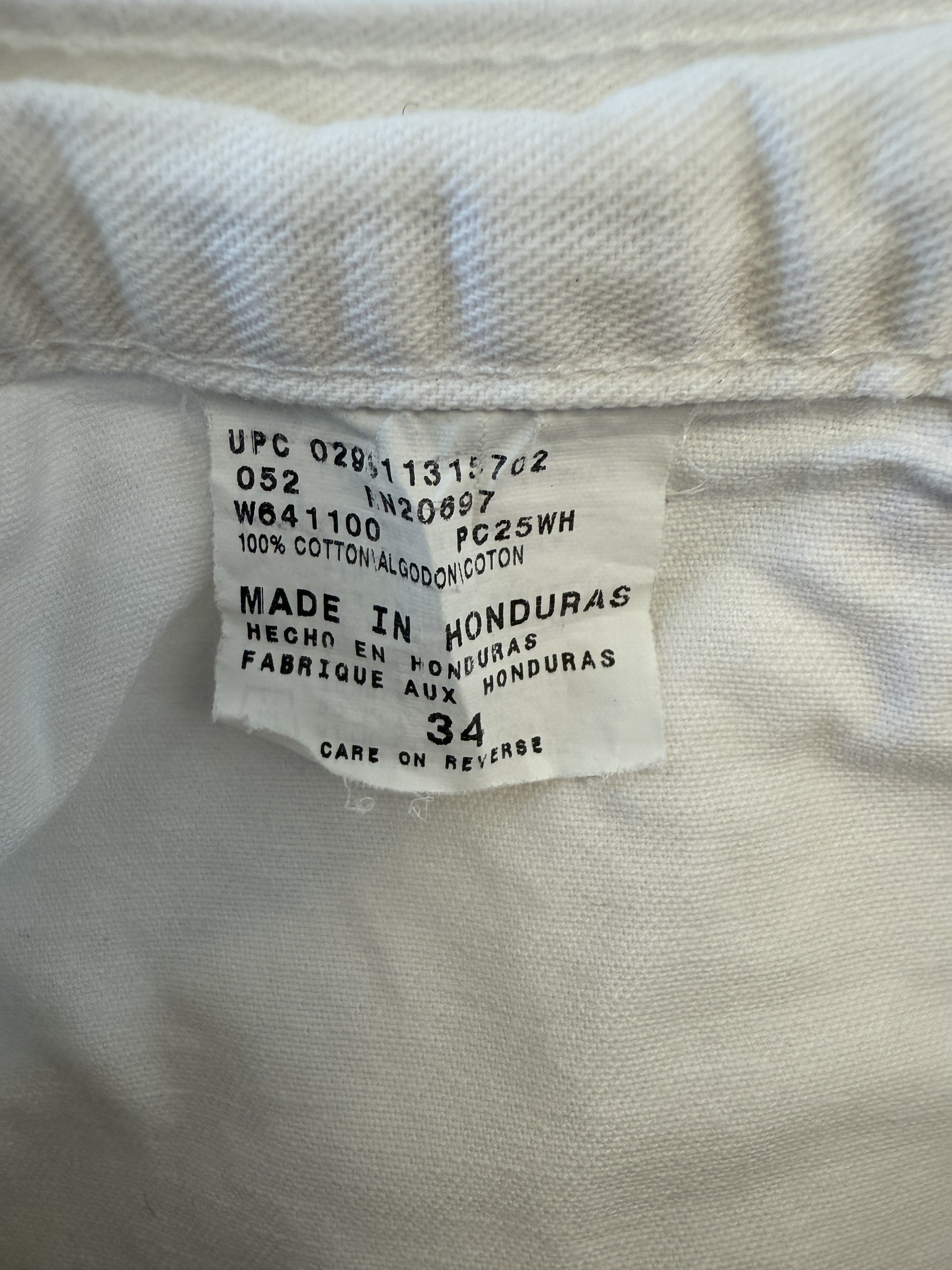 Dickies White Workwear Shorts 34