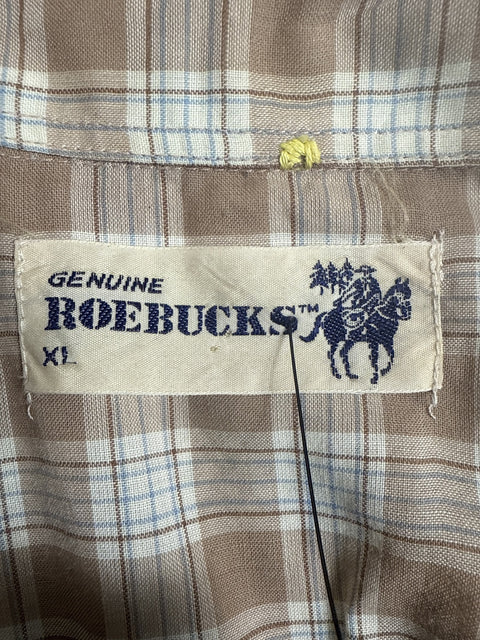 1970s Roebucks Plaid Button Up