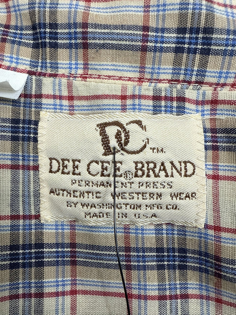1970s Dee Cee Plaid Shirt
