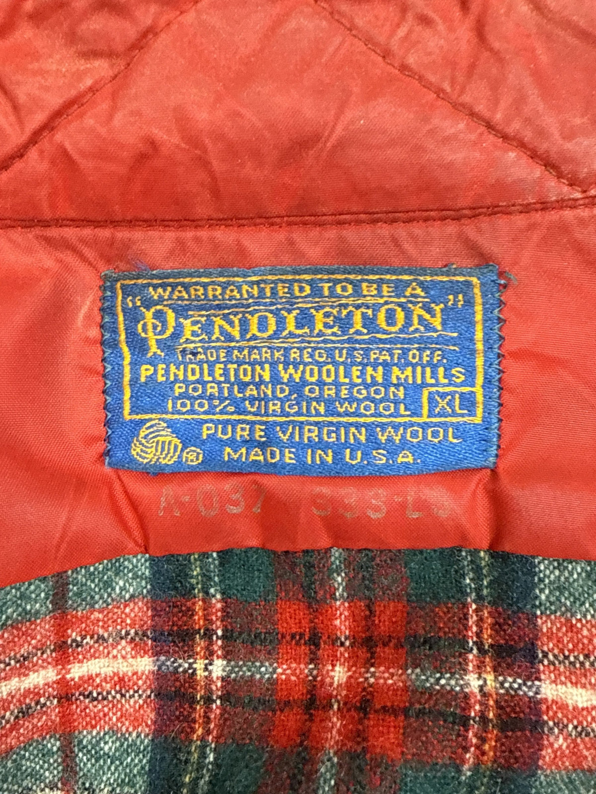 1990s Pendleton Plaid Shirt