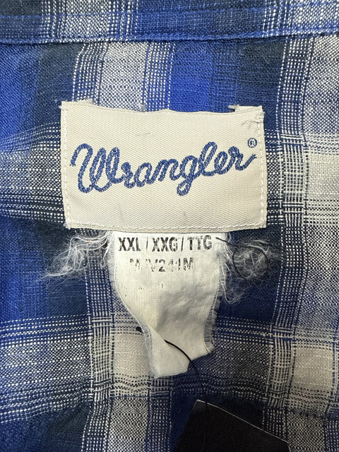 1990s Wrangler Plaid Shirt