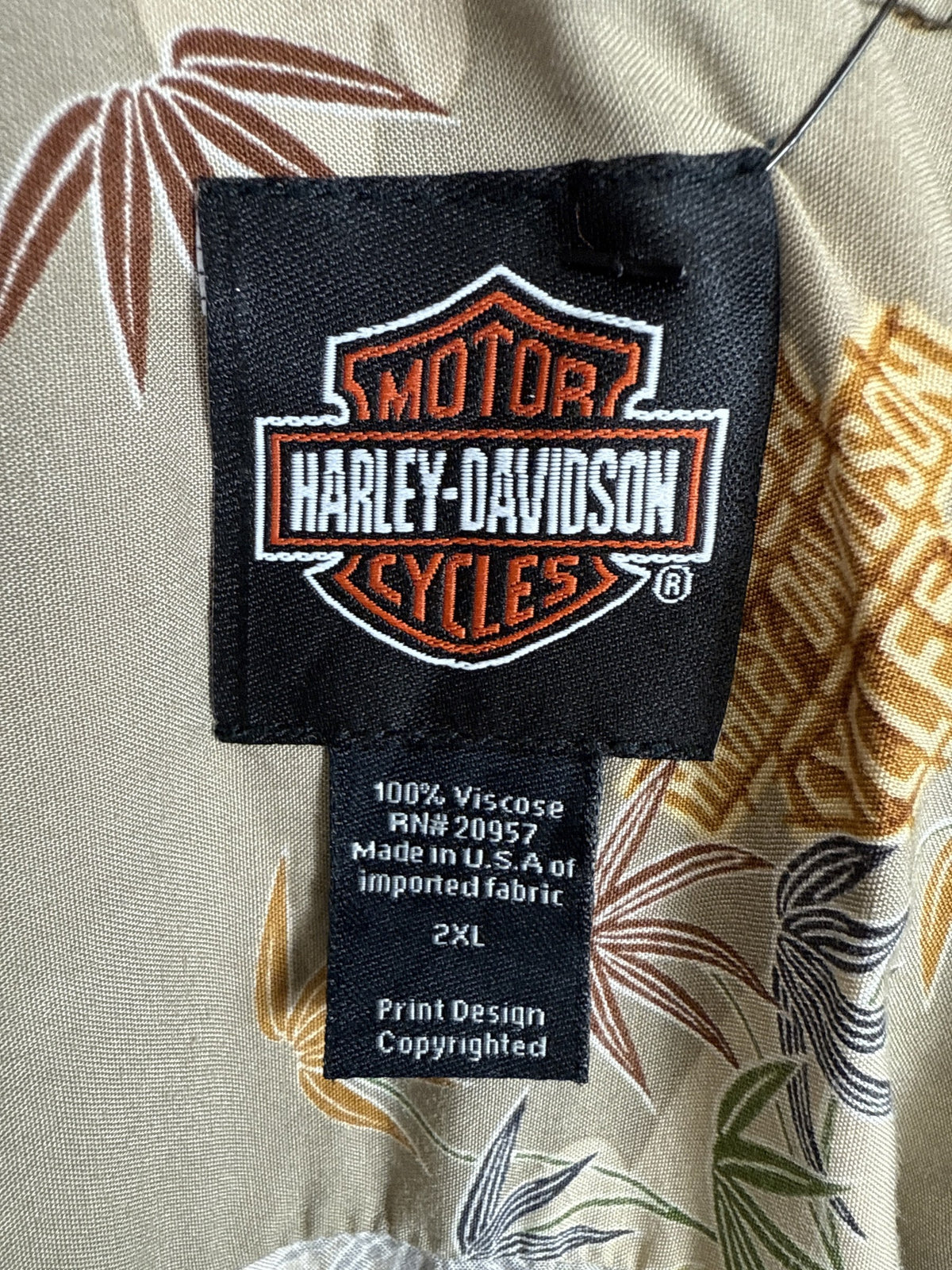 2000s Harley Davidson Button Up