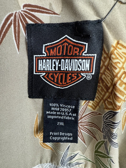 2000s Harley Davidson Button Up
