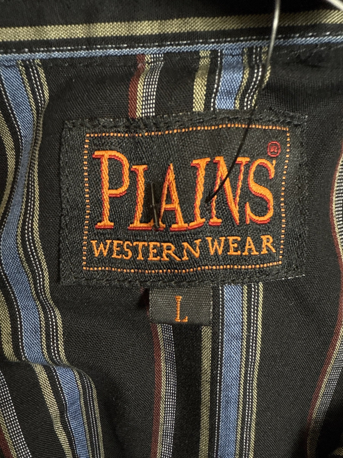 Plains Western Striped Button Up