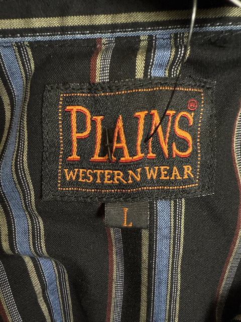 Plains Western Striped Button Up