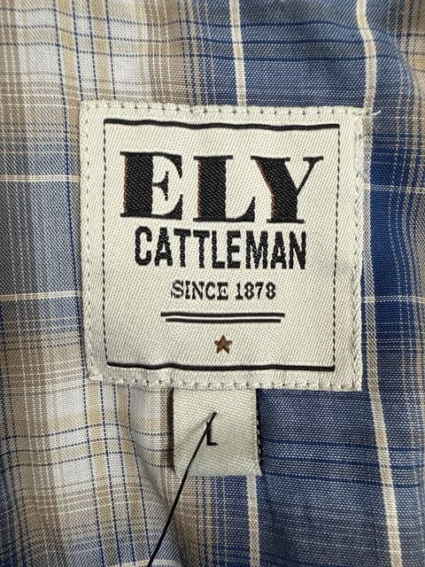 Ely Cattleman Plaid Button Up Shirt