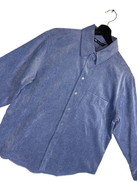 Button Up Shirt Zara Light Blue