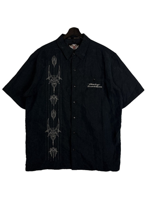 Y2K Harley Davidson Button Up Shirt