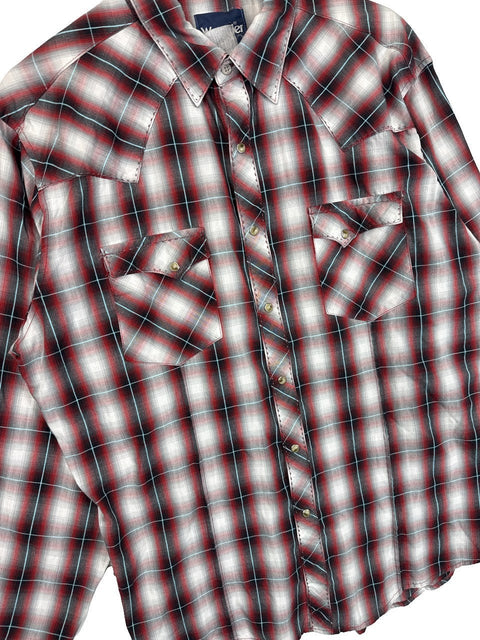 Wrangler Plaid Button Up Shirt