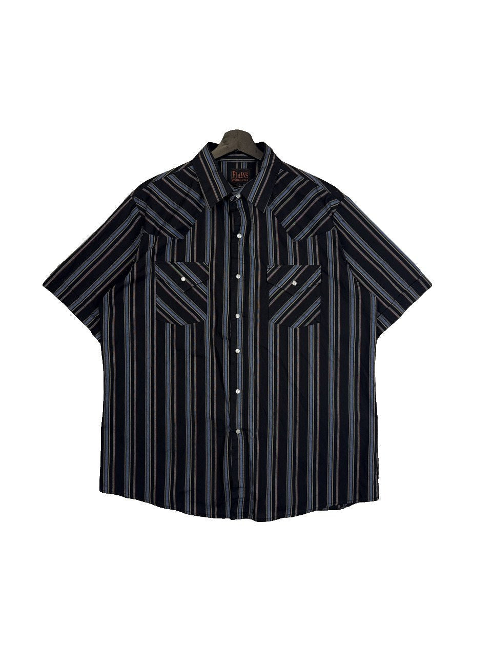 Plains Western Striped Button Up