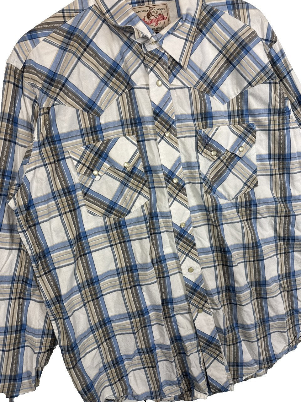 Wrangler Plaid Button Up Shirt