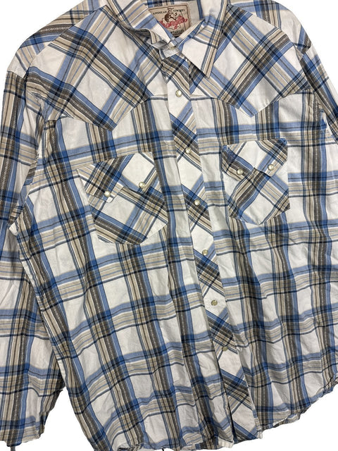Wrangler Plaid Button Up Shirt