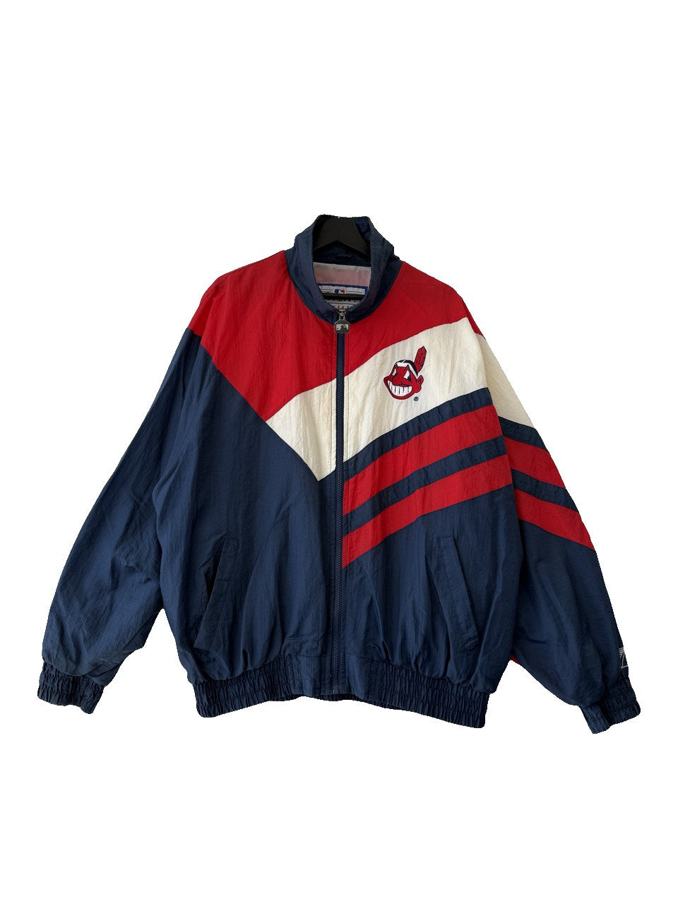 1990s Logo 7 Indians Windbreaker