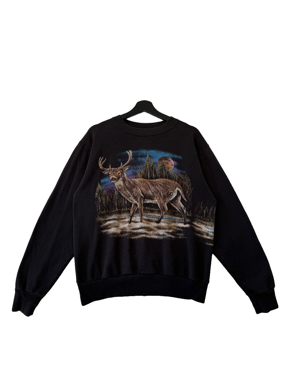 1990s Deer Graphic Sweatshirt
