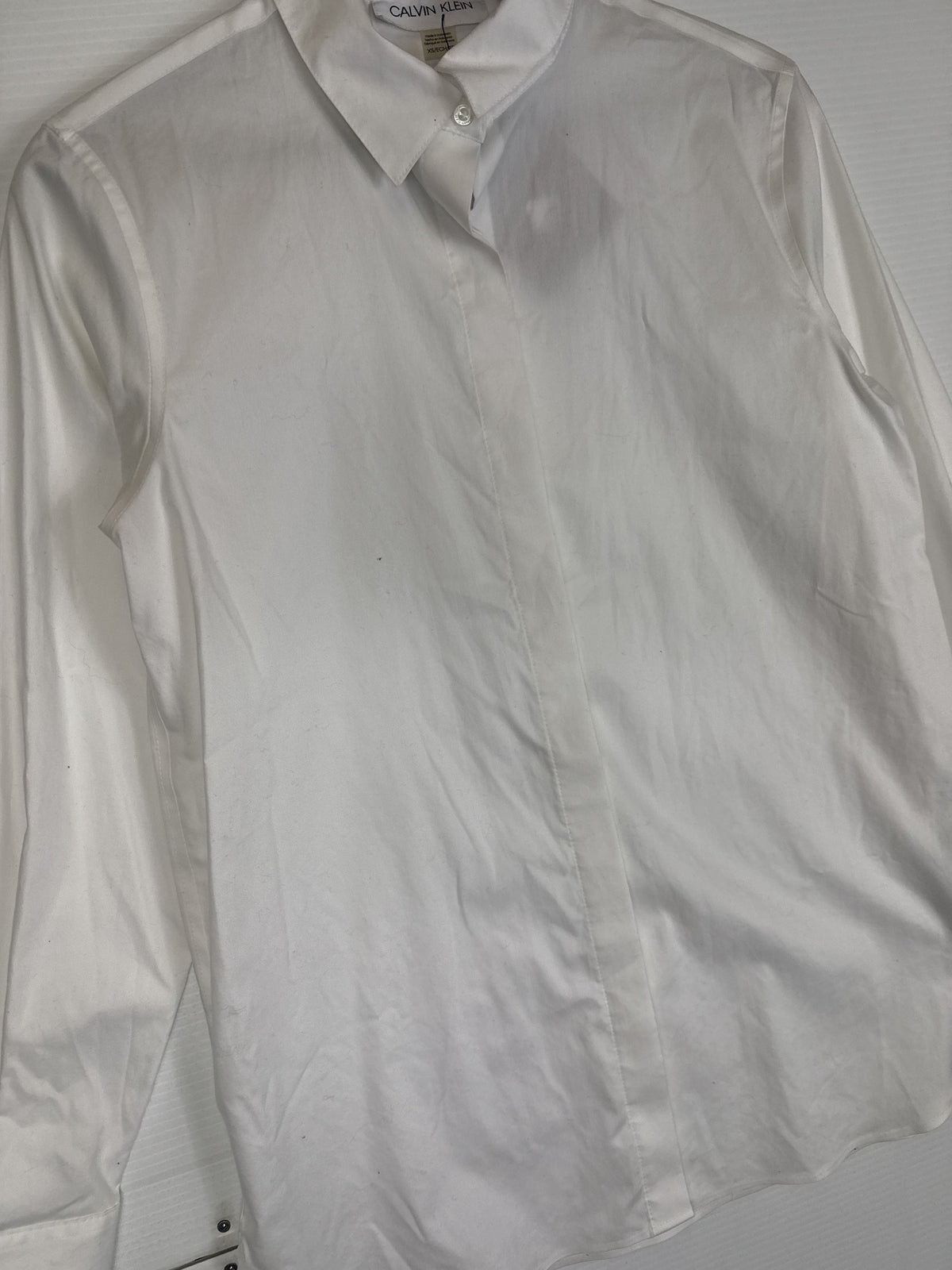 Button Up Shirt Calvin Klein White