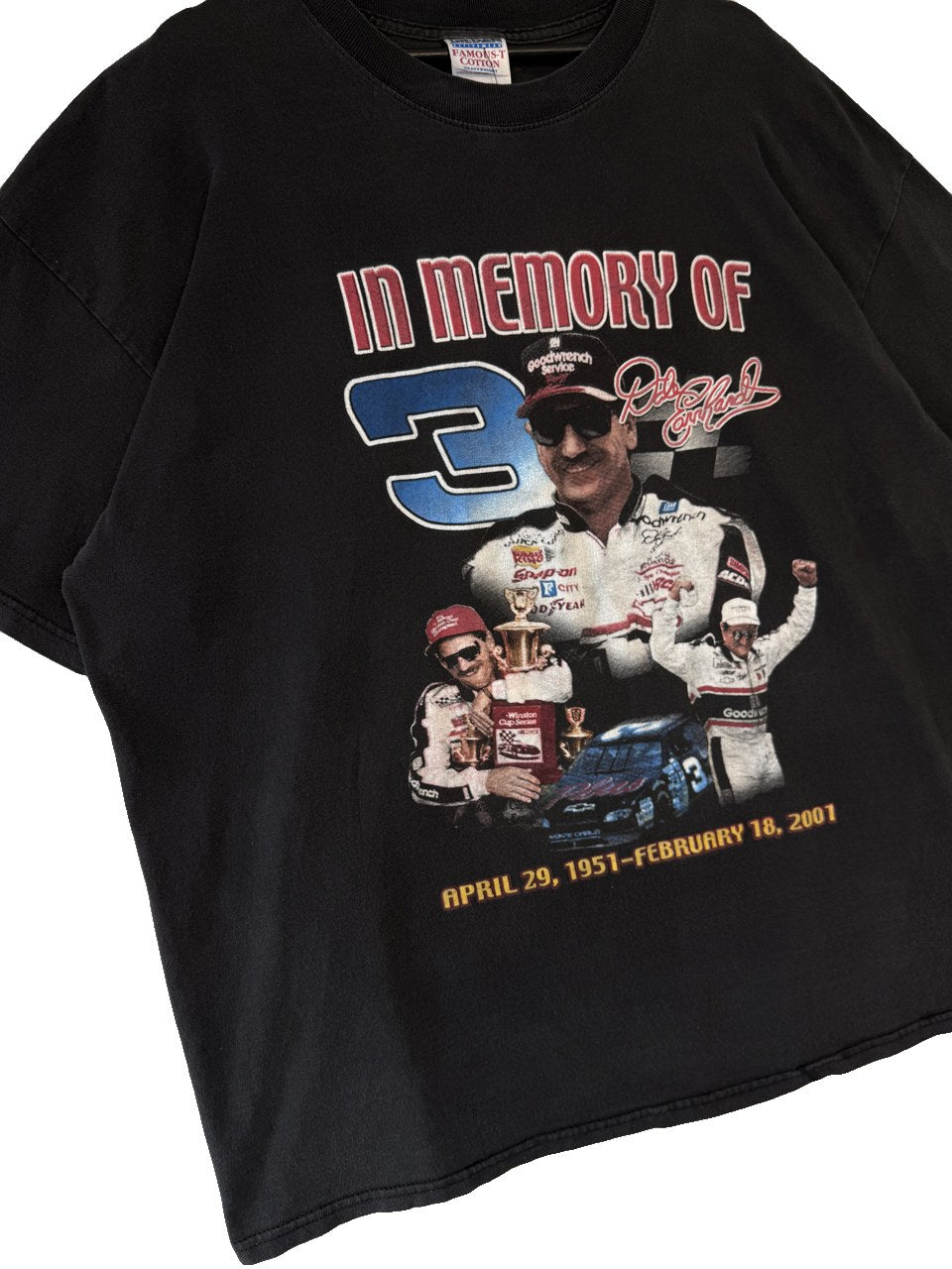 2000s Vintage NASCAR Memorial T-Shirt