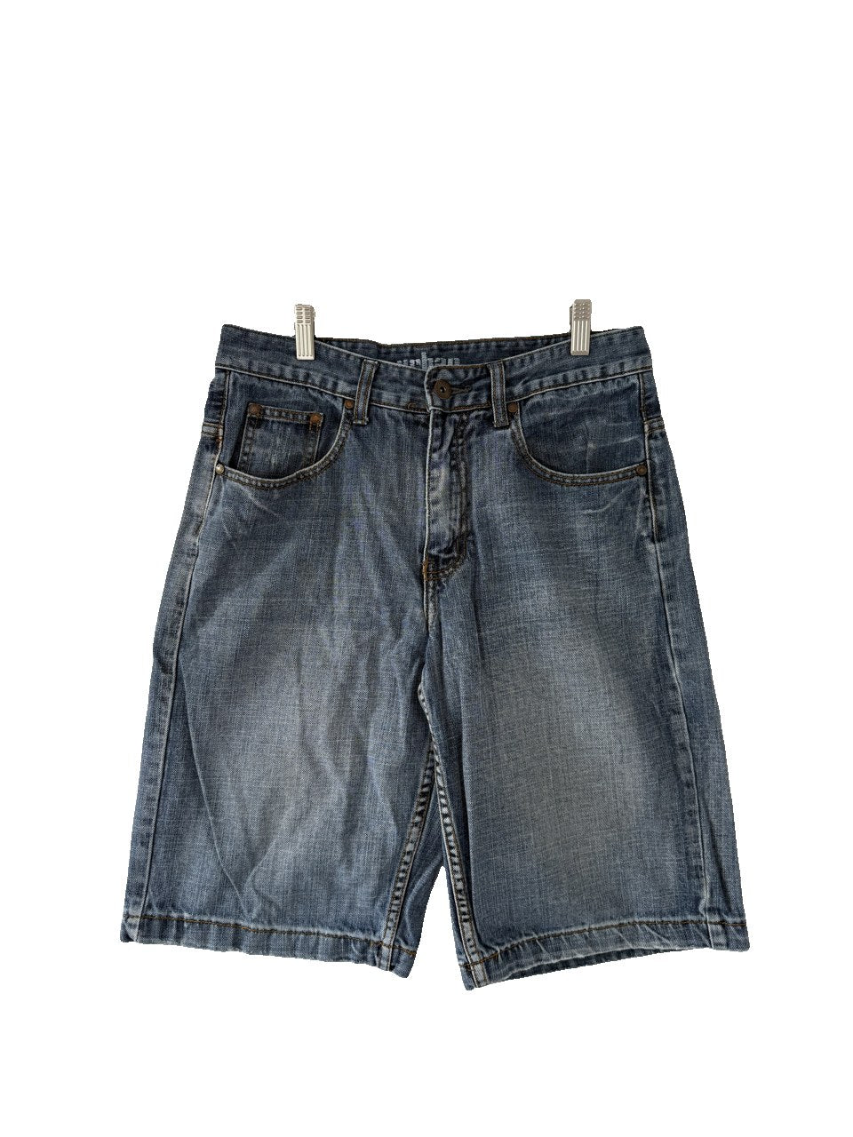 Y2K Urban Pipeline Denim Shorts