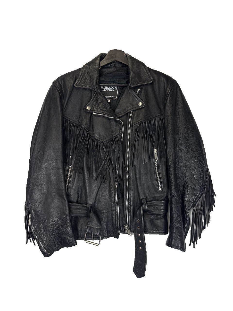 Hudson Leather Fringe Jacket