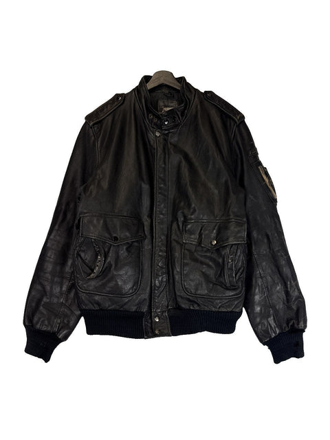 1990s Leather Bomber Jacket
