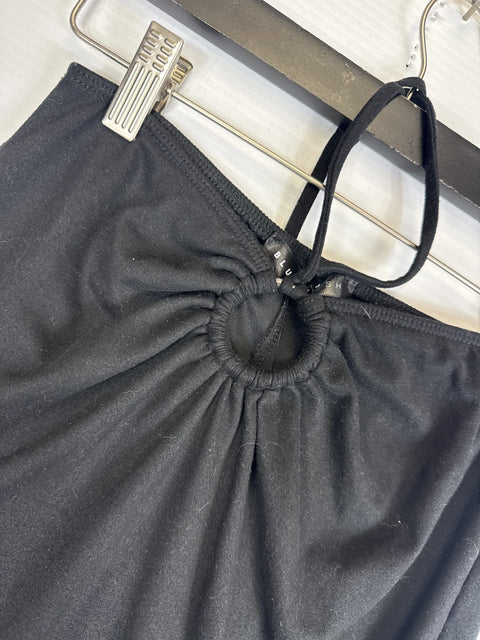 Skirt Blue Heart Black