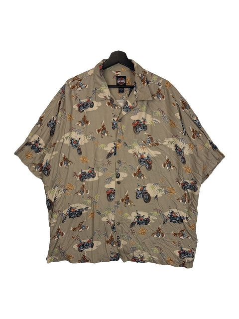 2000s Harley Davidson Button Up
