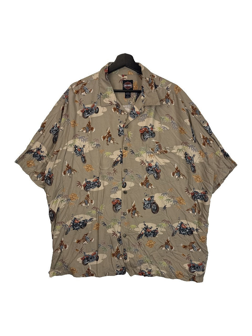 2000s Harley Davidson Button Up