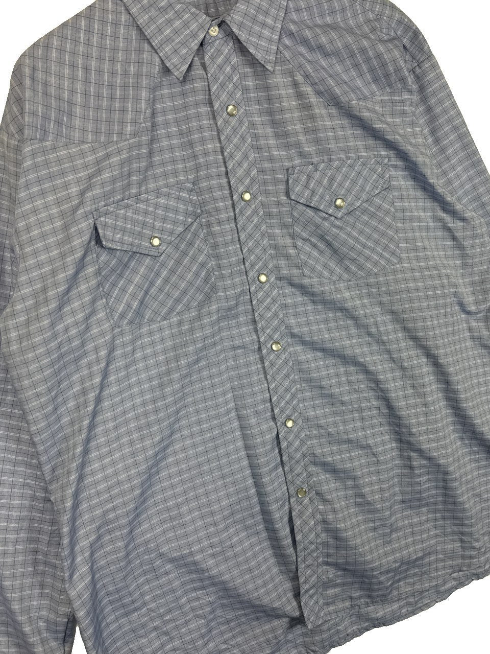 Blue Plaid Button Up Shirt