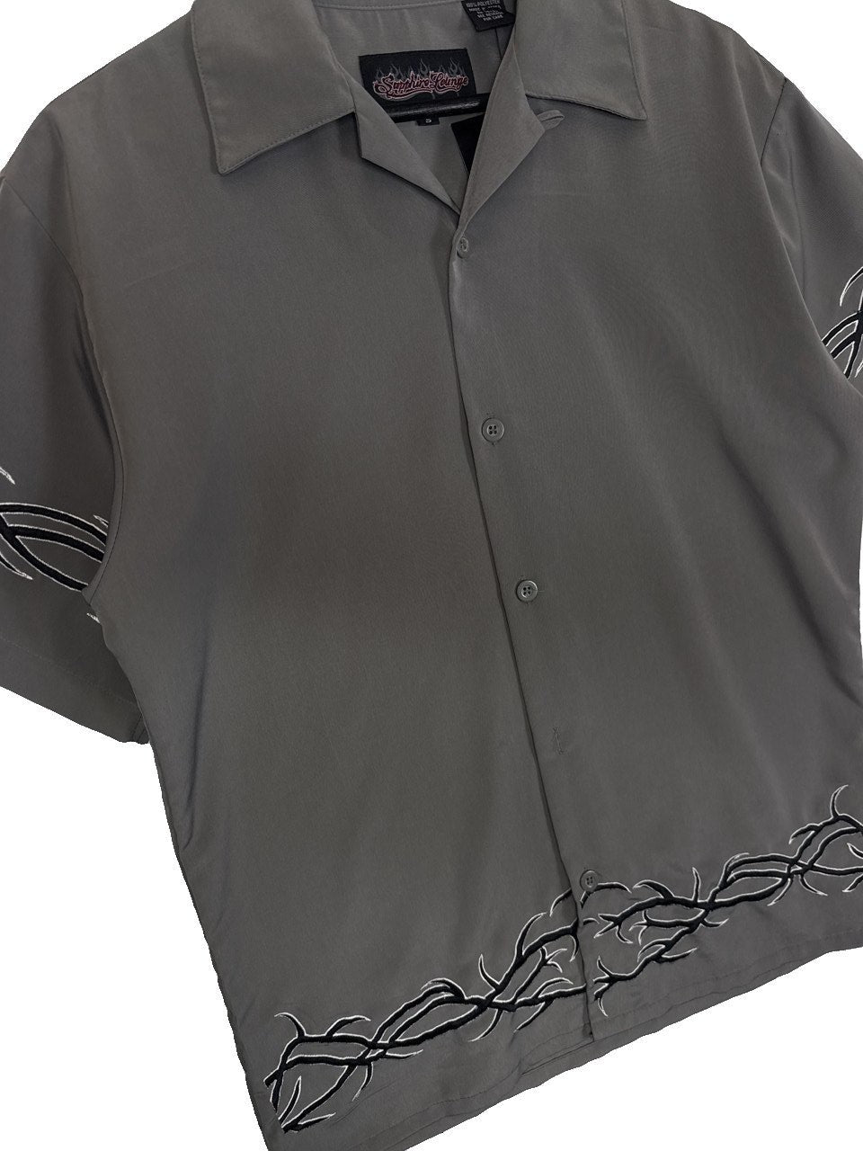 Y2K Sapphire Lounge Button Up