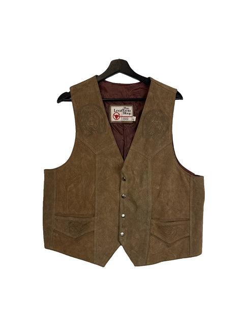 1970s Sears Leather Vest