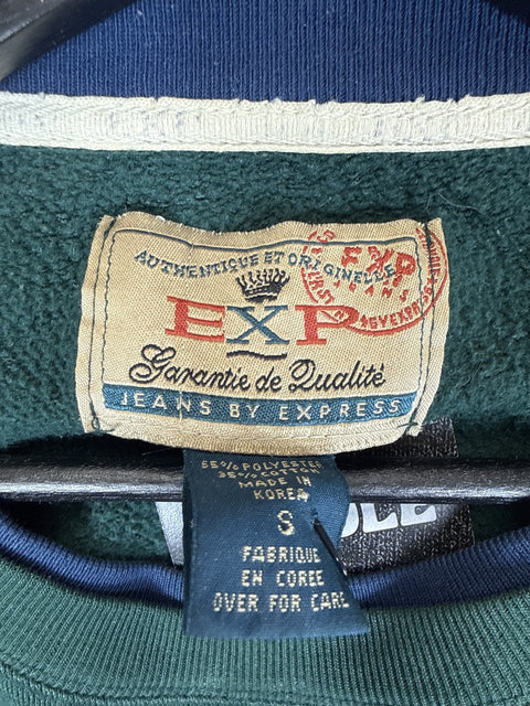 Sweatshirt Express Forest Green 1990s