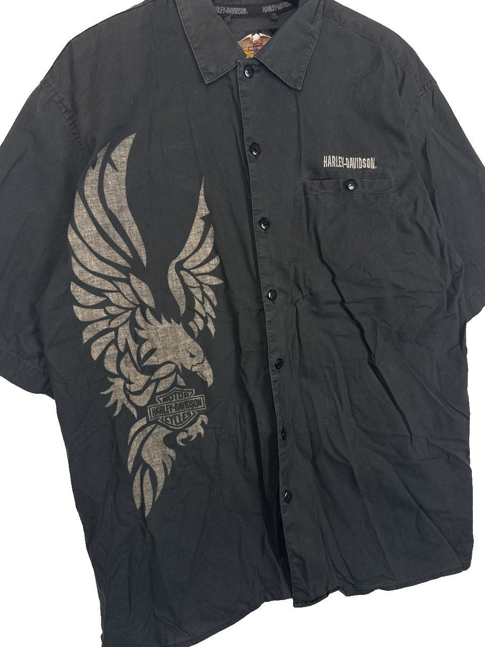Vintage Harley Davidson Button Up Shirt