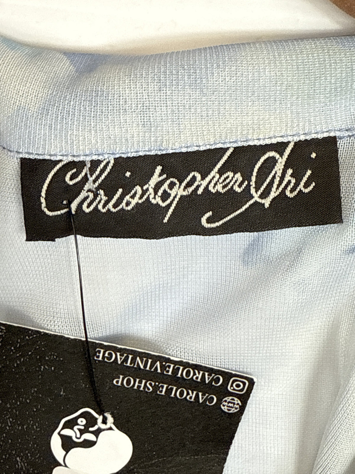 Button Up Shirt Christopher Jri Light Blue